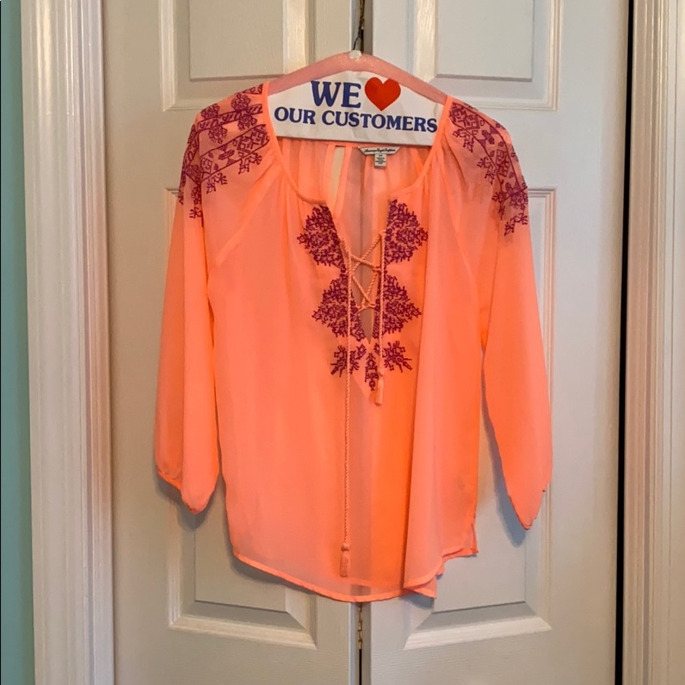 Pink blouse